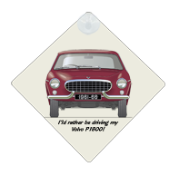 Volvo P1800 1961-66 Car Window Hanging Sign
